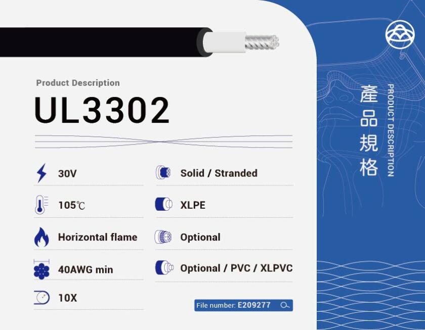 UL3302 XLPE電線