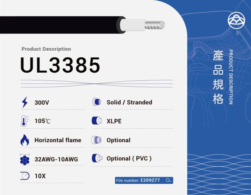 UL3385 XLPE電線