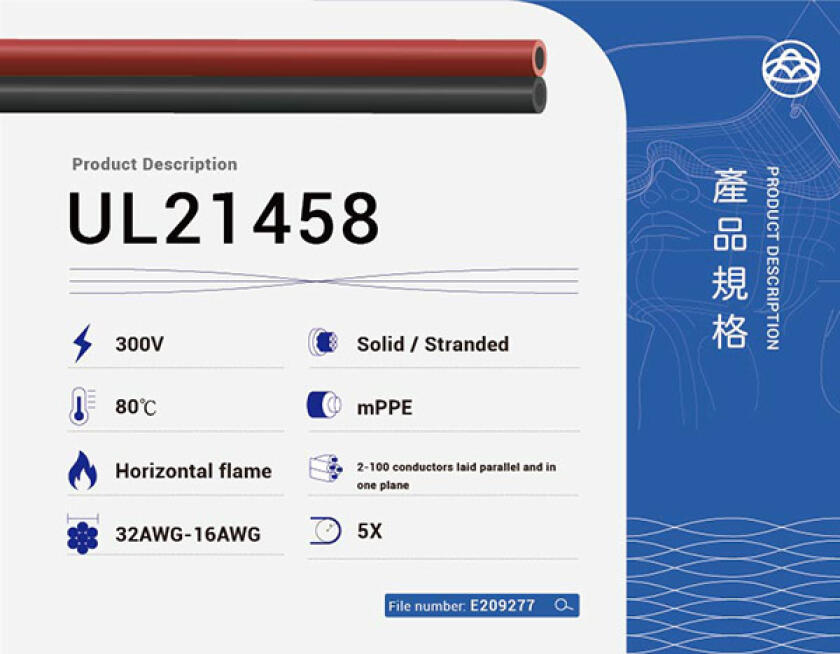 UL21458 mPPE 電線 UL21458