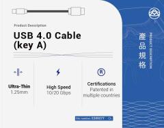 USB 4.0 Key A 線材