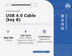 USB 4.0 Cable (key B)